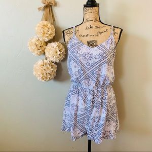 Boho print romper